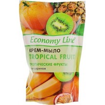 Kremas - muilas su glicerinu "Tropiniai vaisiai" Economy Line 460g.